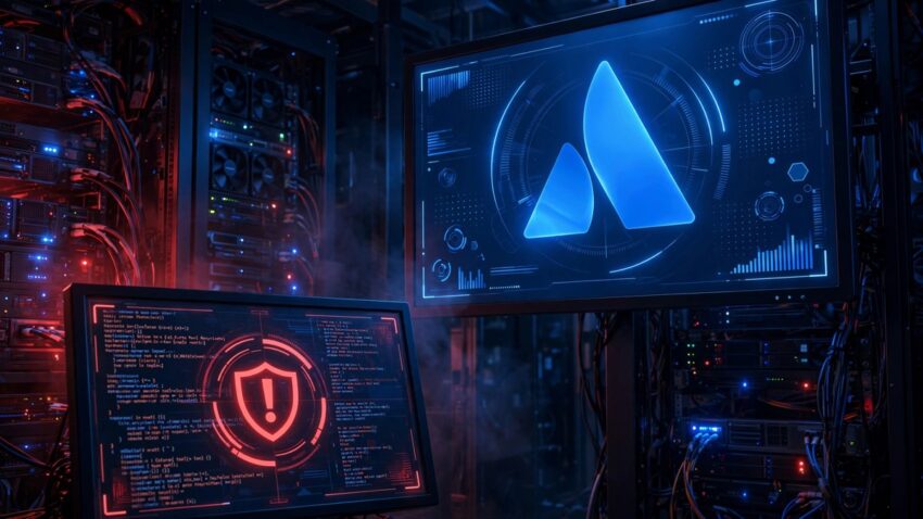 Server room security alert illustration for Atlassian CVE-2026-21589 critical file access flaw
