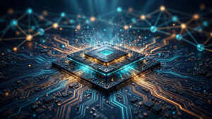 AWS TorchNeuron brings PyTorch to Trainium AI chips - glowing AI processor on a circuit board