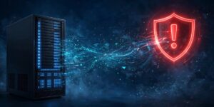 Home media server under cyber attack alert illustrating the Plex2Shell vulnerability chain